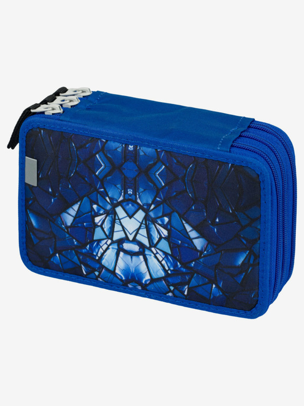 BAAGL  Modrý školský peračník 3-poschodový Baagl Roboti