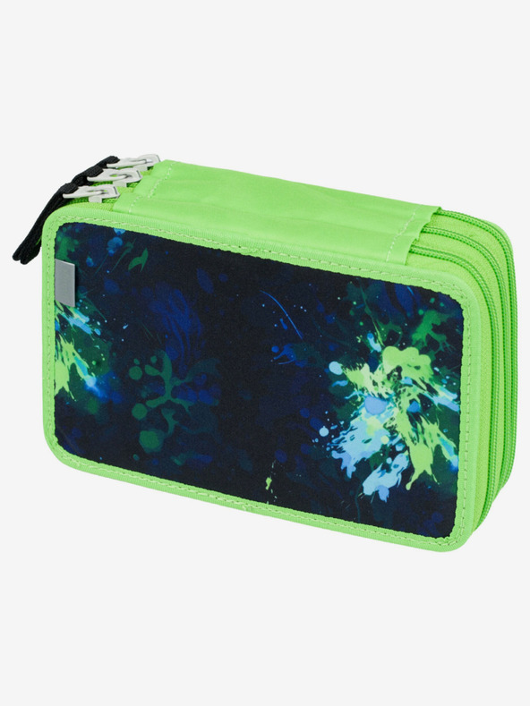 BAAGL  Zelený trojposchodový školský peračník Baagl Futbalista