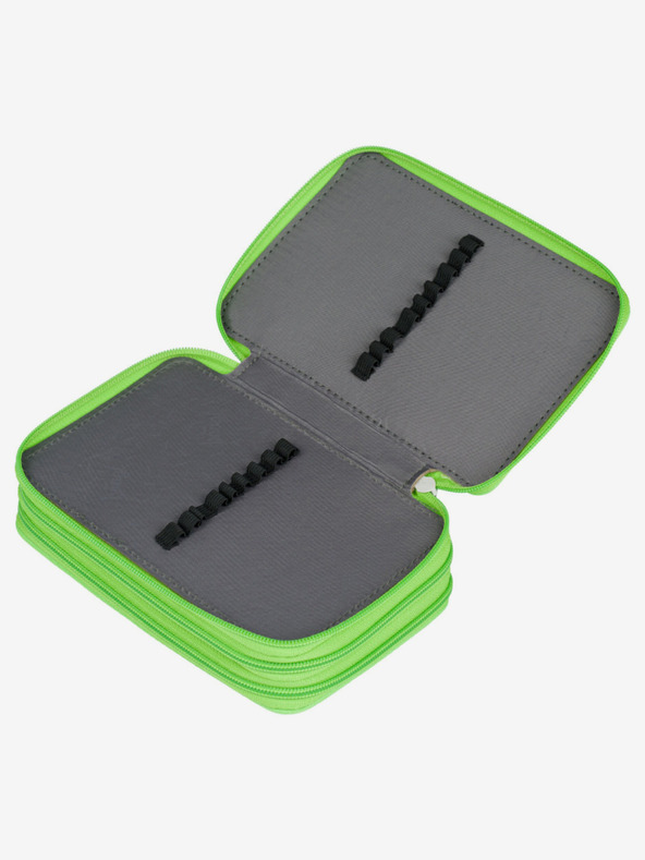 BAAGL  Zelený trojposchodový školský peračník Baagl Futbalista