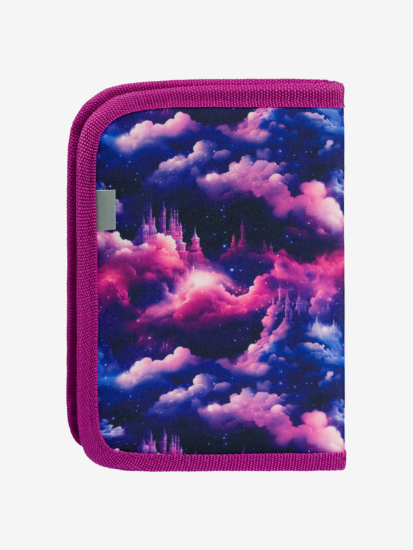 BAAGL  Fialový školský peračník jednoposchodový Baagl Kráľovstvo jednorožcov