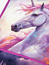 BAAGL  Fialová detská zástera Baagl Unicorn Kingdom