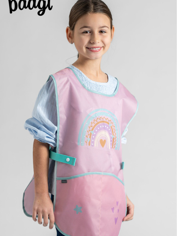 BAAGL  Ružová detská zástera Baagl Rainbow