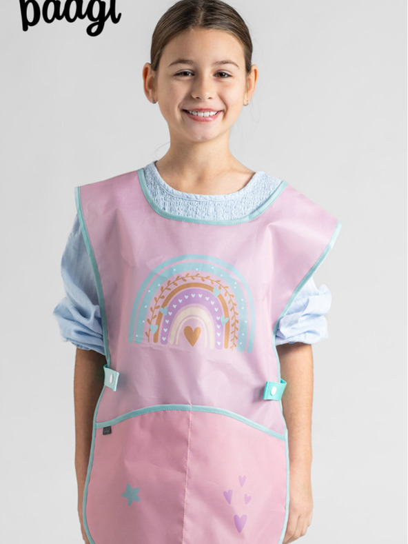 BAAGL  Ružová detská zástera Baagl Rainbow