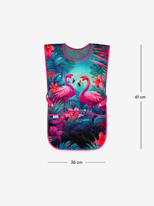 BAAGL  Ružová detská zástera Baagl Plameniaci