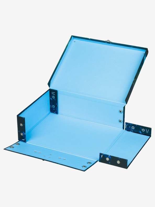 BAAGL  Čierny skladací školský kufrík s príslušenstvom Baagl Roboti