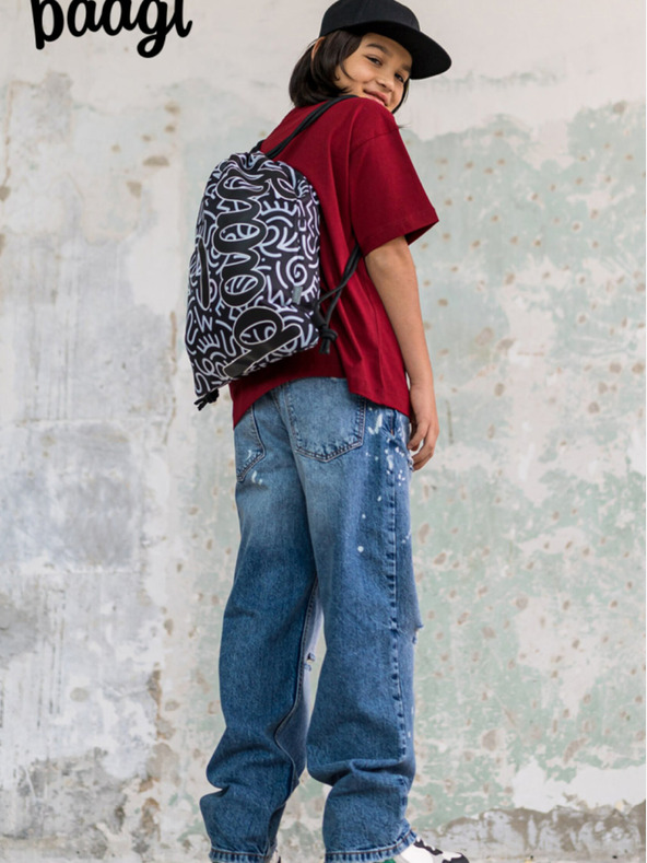 BAAGL  Čierna školská taška Baagl Element