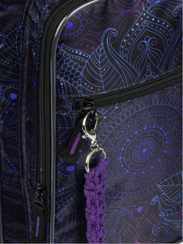 BAAGL  Čierny školský batoh Baagl Cubic Zen