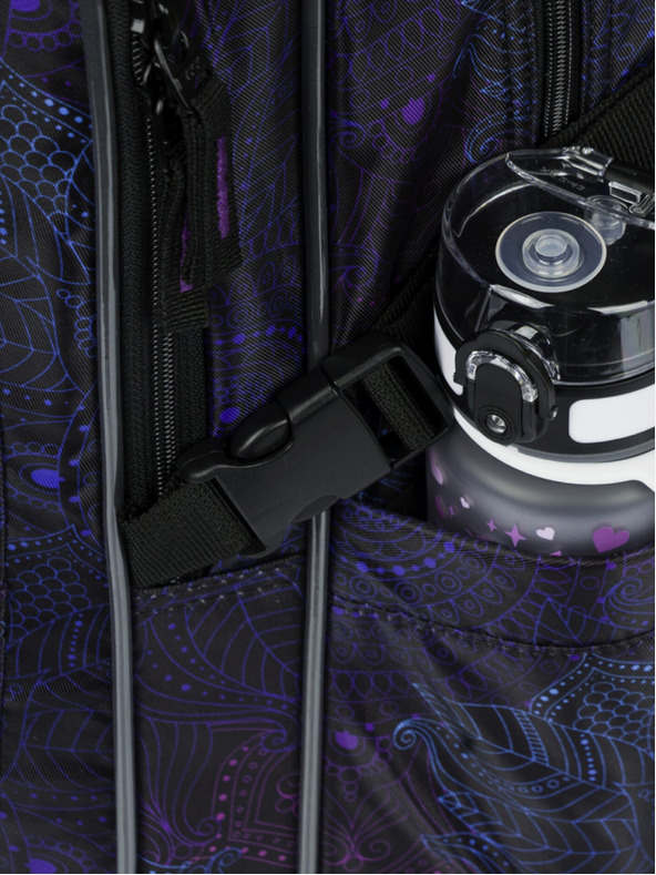 BAAGL  Čierny školský batoh Baagl Cubic Zen