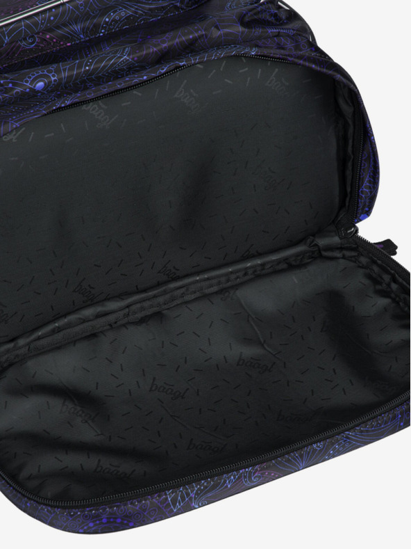 BAAGL  Čierny školský batoh Baagl Cubic Zen