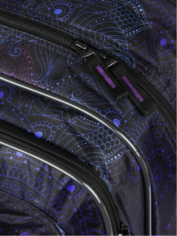 BAAGL  Čierny školský batoh Baagl Cubic Zen