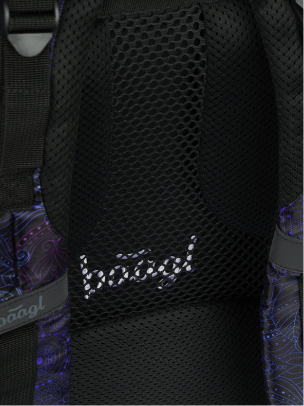 BAAGL  Čierny školský batoh Baagl Cubic Zen