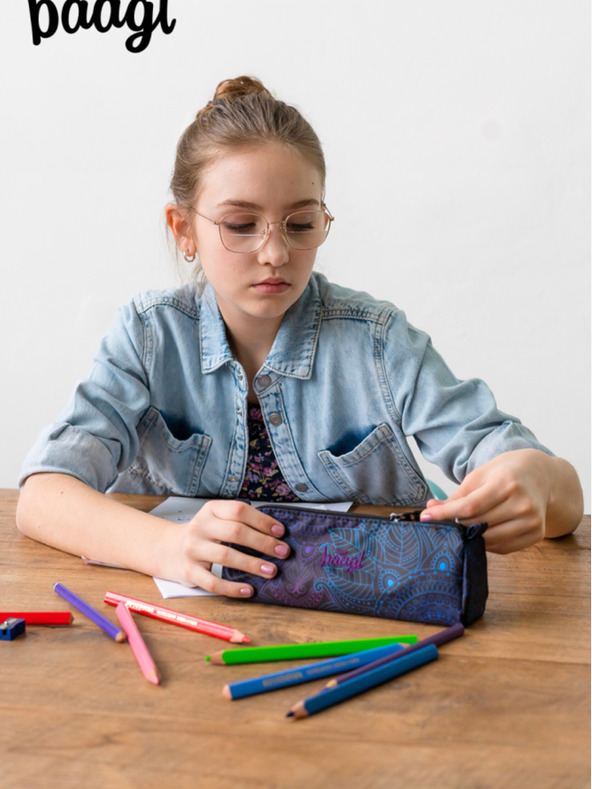 BAAGL  Čierny študentský kufrík Baagl Zen