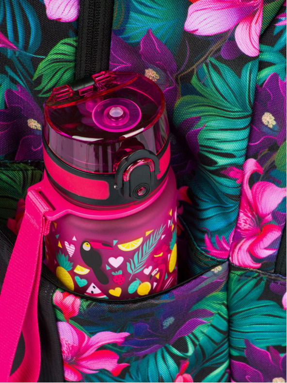 BAAGL  Ružový kvetinový batoh Baagl Coolmate Paradise