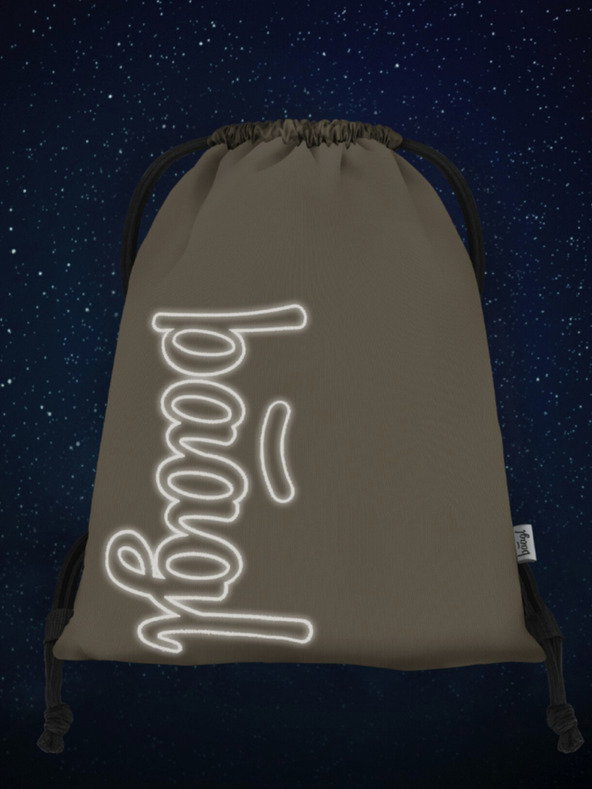 BAAGL  Béžový školský set - batoh, penál, taška Baagl Coolmate Beige