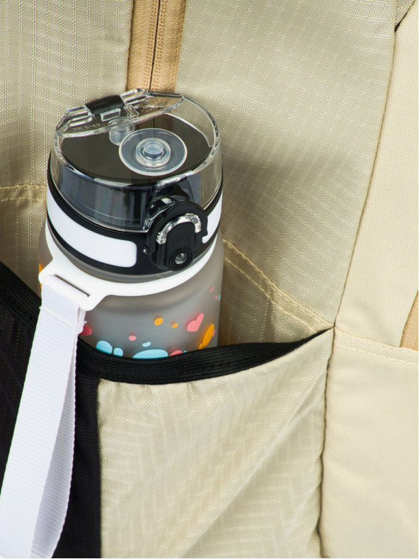 BAAGL  Béžový školský set - batoh, penál, taška Baagl Coolmate Beige