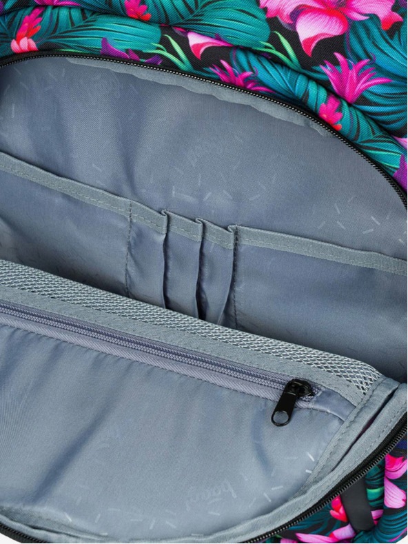 BAAGL  Školský kvetinový set - batoh, peračník, taška Baagl Coolmate Paradise