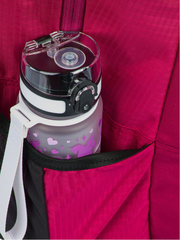 BAAGL  Červená školská súprava - batoh, peračník, taška Baagl Coolmate Ruby