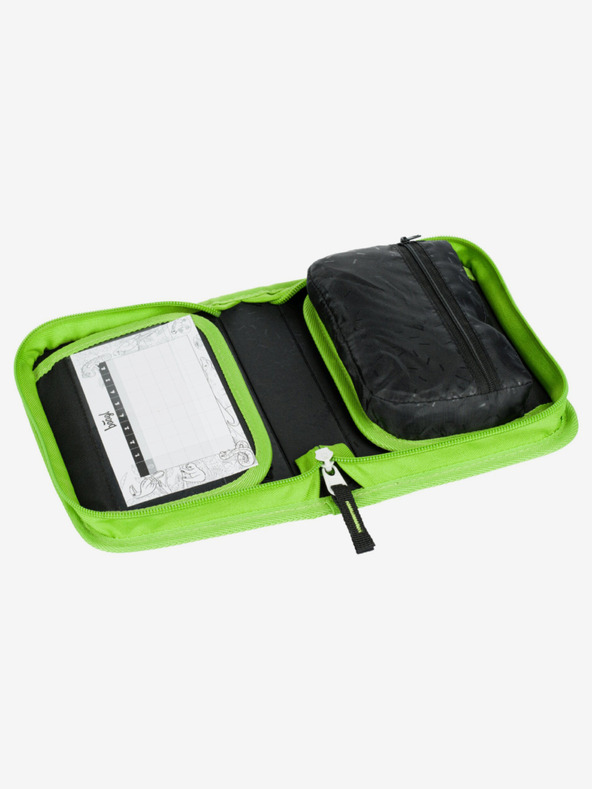 BAAGL  Zelený Školský jednoposchodový penál Futbalová lopta Baagl