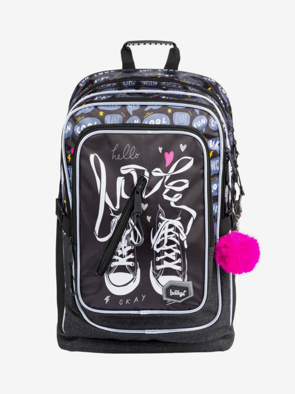 BAAGL  Čierny 3 set tenisky: batoh, penál a taška Baagl