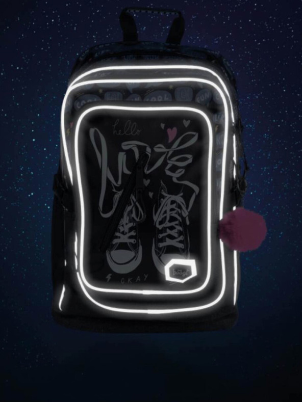 BAAGL  Čierny 3 set tenisky: batoh, penál a taška Baagl