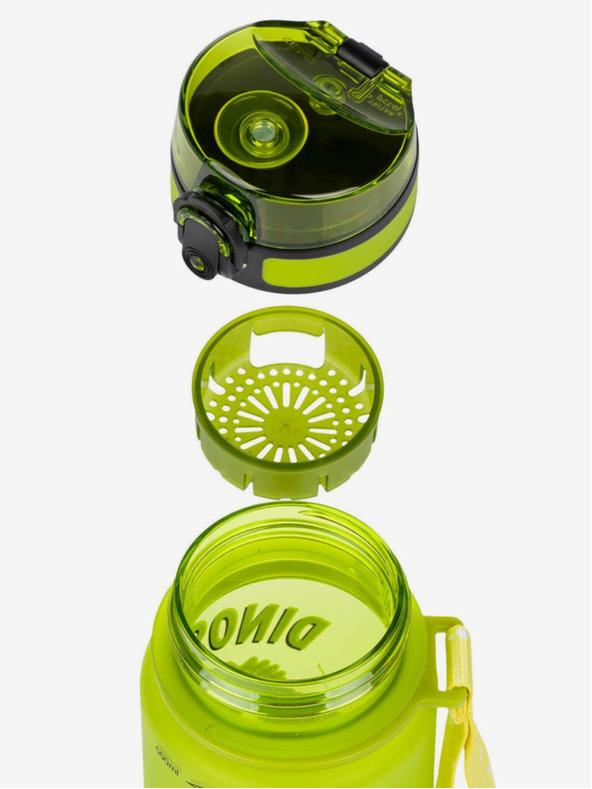 BAAGL  Zelená Tritanová fľaša na pitie Dinosaury, 500 ml Baagl