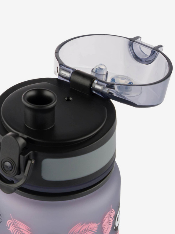 BAAGL  Sivá tritanová fľaša na pitie panda, 500 ml Baagl