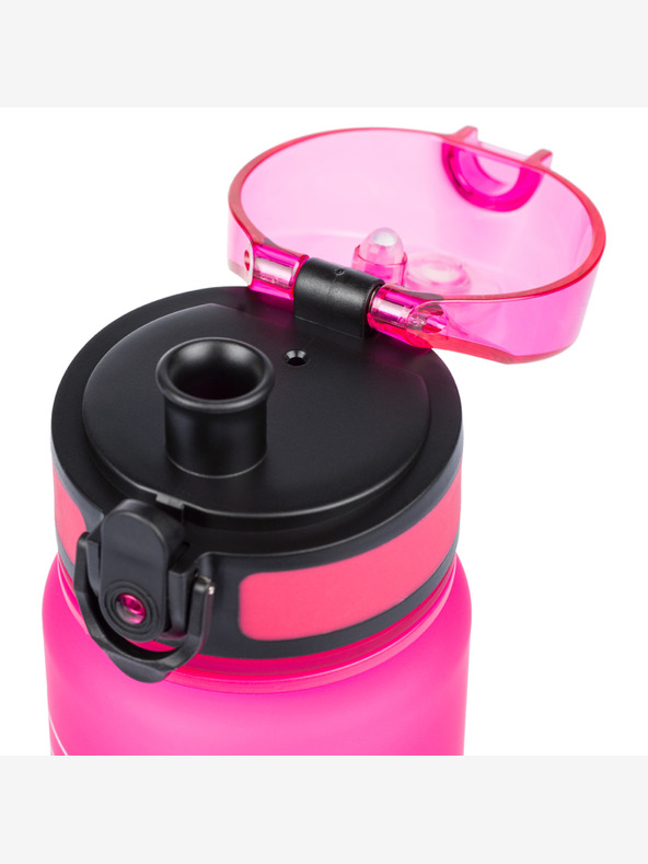 BAAGL  Ružová tritanová fľaša na pitie s logom - ružová, 500 ml Baagl