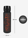 BAAGL  Čierna tritanová fľaša na pitie s logom batmana červená, 500 ml Baagl
