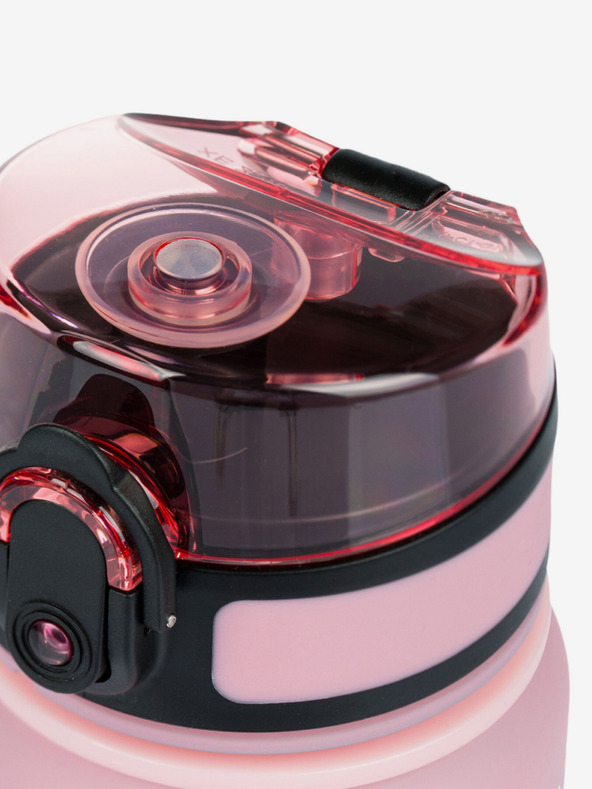 BAAGL  Ružová tritanová fľaša na pitie s gradientom dúhy, 350 ml Baagl