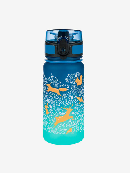 BAAGL  Modrá tritanová fľaša na pitie gradient les, 350 ml Baagl