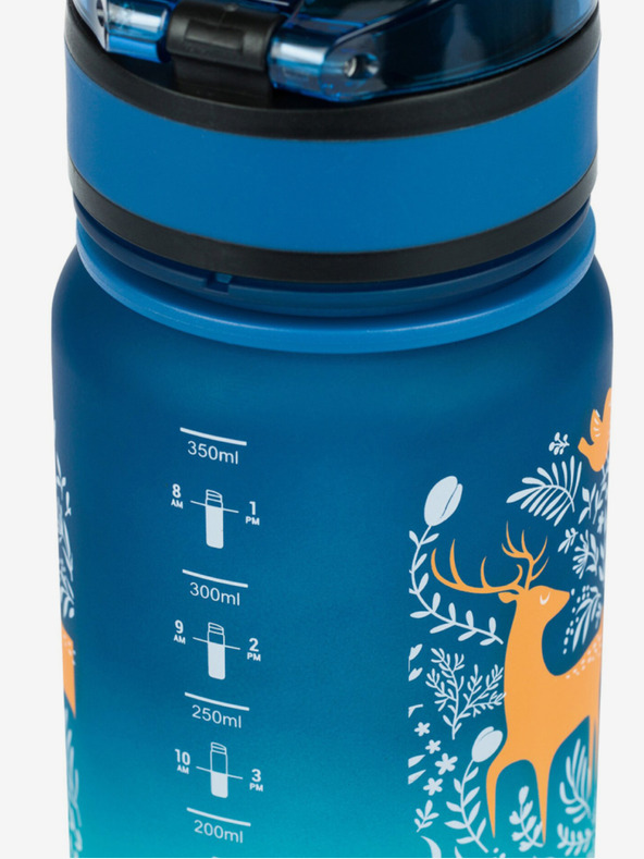 BAAGL  Modrá tritanová fľaša na pitie gradient les, 350 ml Baagl