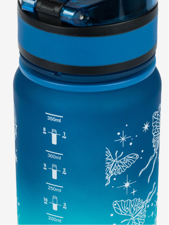 BAAGL  Modrá tritanová fľaša na pitie gradient motýľ, 350 ml Baagl