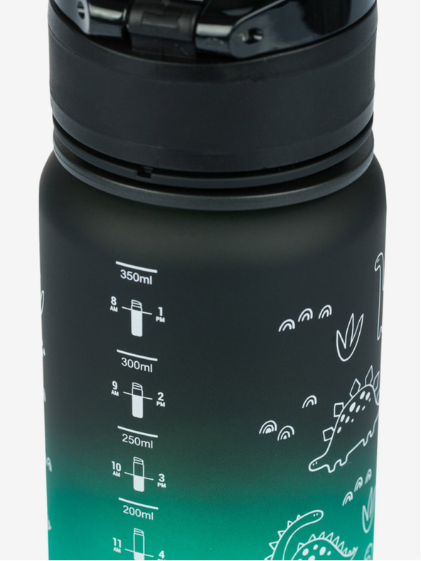 BAAGL  Zelená tritanová fľaša na pitie gradient dino, 350 ml Baagl