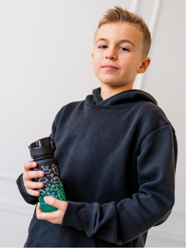 BAAGL  Zelená tritanová fľaša na pitie gradient dino, 350 ml Baagl