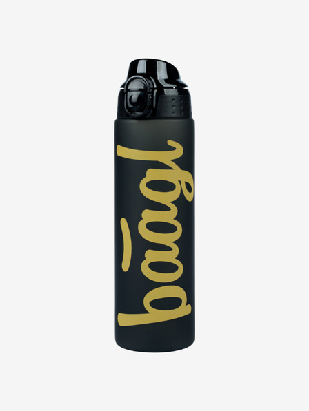 BAAGL  Čierna fľaša na pitie Tritan Gold, 700 ml Baagl
