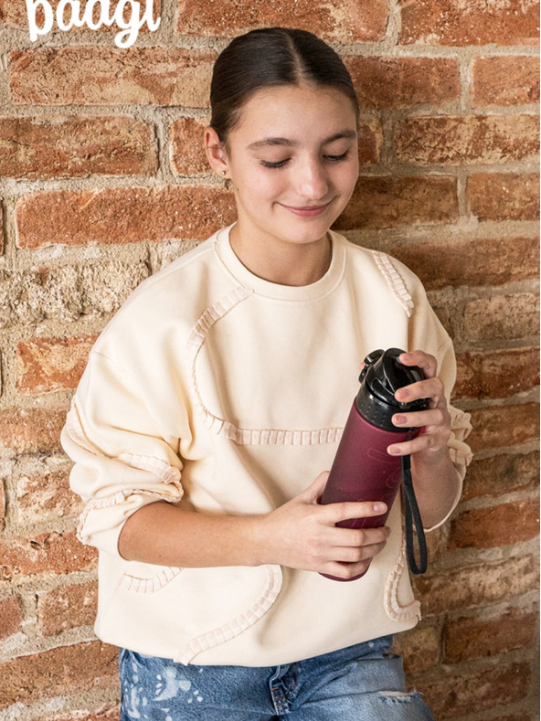 BAAGL  Červená tritanová fľaša na pitie rubínová, 700 ml Baagl