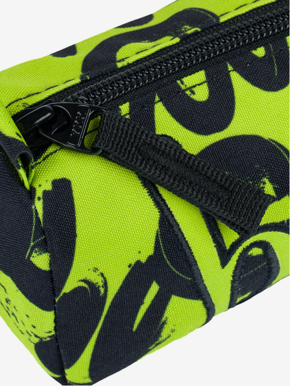 BAAGL  Čierny študentský kufrík limetka Baagl