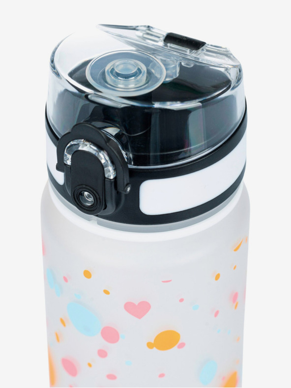 BAAGL  Biela tritanová fľaša na pitie pet, 500 ml Baagl