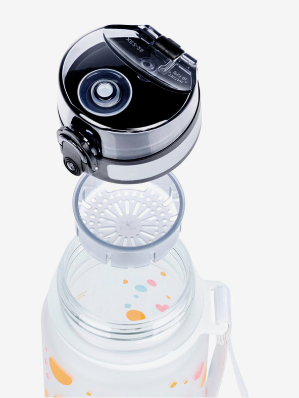 BAAGL  Biela tritanová fľaša na pitie pet, 500 ml Baagl