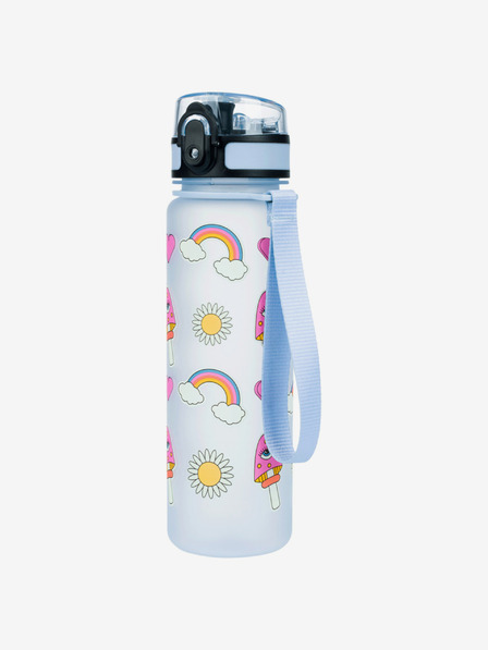 BAAGL  Modrá tritanová fľaša na pitie hippie, 500 ml Baagl