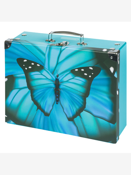 BAAGL  BAAGL Skladací školský kufrík Butterfly s kovaním BAAGL