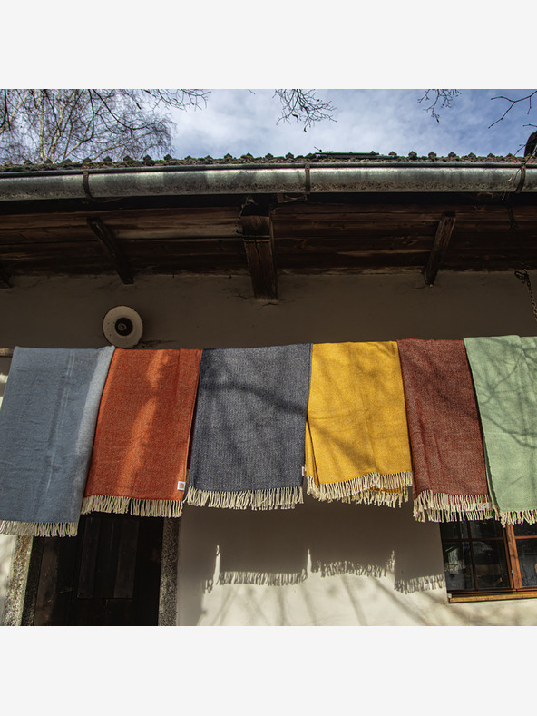 Balkanova Vlnená deka Elma XIV - pieskovo žltá