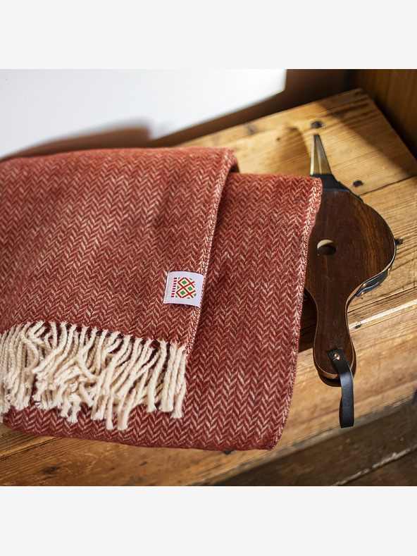 Balkanova Vlnená deka Elma V - bordová