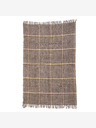 Balkanova Vlnená deka Elma XI - hnedá a béžová kocka