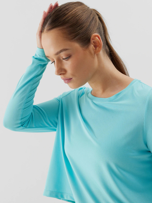 4F Dámske športové rýchloschnúce tričko s dlhým rukávom voľné 4F
