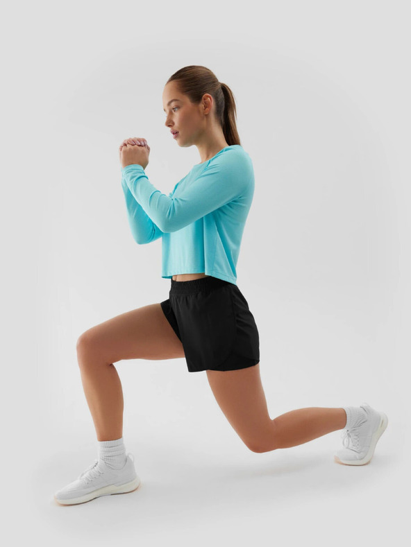 4F Dámske športové rýchloschnúce tričko s dlhým rukávom voľné 4F