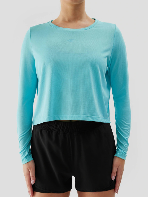 4F Dámske športové rýchloschnúce tričko s dlhým rukávom voľné 4F