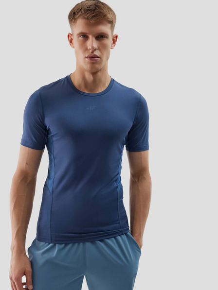 4F Pánske športové tričko slim fit z recyklovaných materiálov 4F