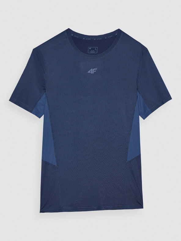 4F Pánske športové tričko slim fit z recyklovaných materiálov 4F