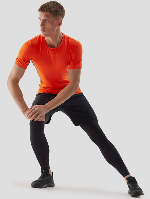 4F Pánske športové tričko slim fit z recyklovaných materiálov 4F